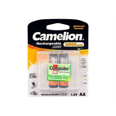 Image de Camelion NH AA2500 BC2 Batterie 2 x type AA NiMH (rechargeables) 2500 mAh