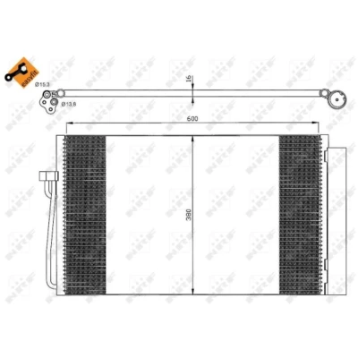 Afbeelding van Condensor, airconditioning NRF 35538