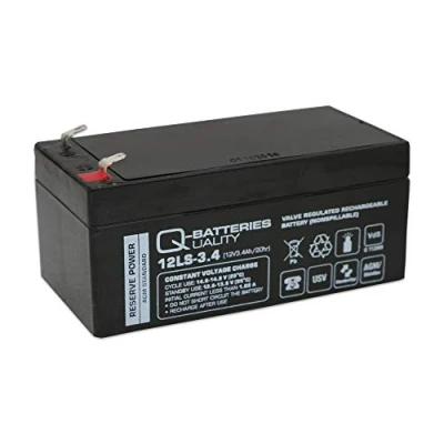 Afbeelding van Q Batteries 12LS 3.4 AGM 12 V 3,4 Ah onderhoudsvrije accu