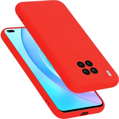 Afbeelding van Cadorabo Hoesje geschikt voor Honor 50 LITE in LIQUID ROOD Beschermhoes gemaakt van flexibel TPU silicone Case Cover