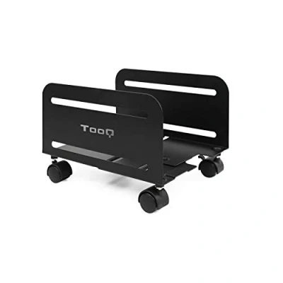 Image de Support métallique TooQ avec roulettes pour CPU couleur noire