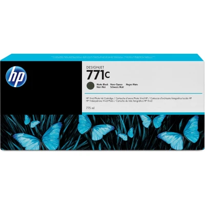 Afbeelding van HP 771C matzwarte DesignJet inktcartridge, 775 ml (B6Y07A)