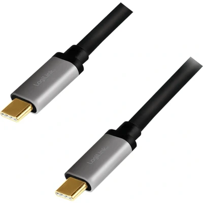 Afbeelding van LogiLink CUA0107 USB kabel 1 m 3.2 Gen 2 (3.1 2) C Zwart, Grijs