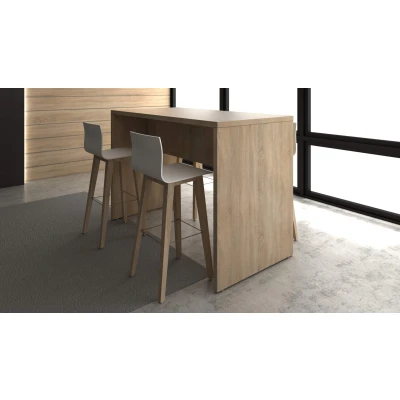 Afbeelding van Statafel of bartafel 160cm x 80cm breed kleur Halifax Eiken