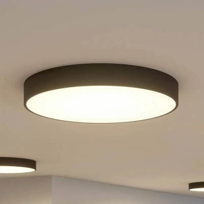 Afbeelding van Arcchio LED plafondlamp Noabelle, Ø 80 cm, zwart, metaal
