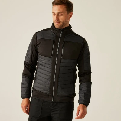 Afbeelding van Regatta E volve Unisex Thermal Hybrid Jacket RG563 Ash (Heather)/Black