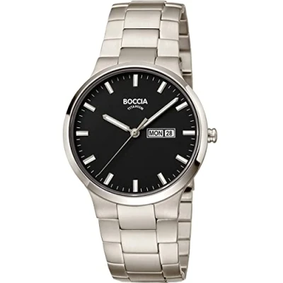 Afbeelding van Boccia Titanium 3649.03 Heren Horloge 39 mm