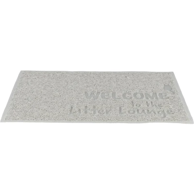 Afbeelding van Trixie kattenbakmat pvc lichtgrijs 60x40 cm
