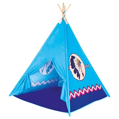 Afbeelding van Bino Tipi Tent Junior 120 X 150 Cm Polyester Blauw