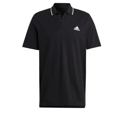 Afbeelding van adidas Sportswear Essentials Small LOGO Poloshirt, Heren, Maat: Medium, Black