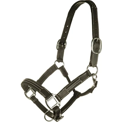 Afbeelding van HKM Lederen Halster Soft Zwart Cob