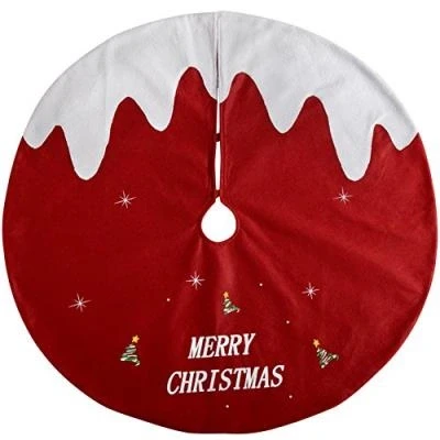 Image de Werchristmas jupe de sapin pudding noël, en tissu, multicolore, 102 cm, taille l