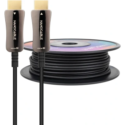 Afbeelding van HDMI Kabel NANOCABLE 10.15.2140 8k ultra hd 48 gbit/s 40 m Zwart