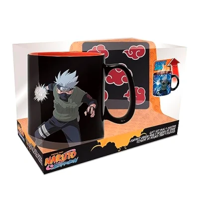 Afbeelding van ABYSTYLE NARUTO SHIPPUDEN Cadeauset 460 ml + Akatsuki Coaster