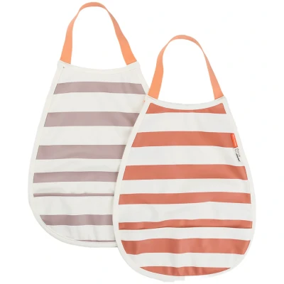 Afbeelding van Done By Deer Slabber Pull Over Stripes Papaya/Powder 2st