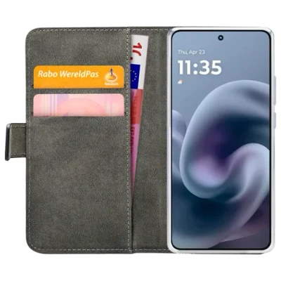 Afbeelding van Mobilize Classic Gelly Wallet Book Case Motorola Moto G86 5G Black
