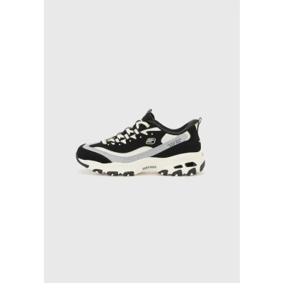 Afbeelding van Skechers D&#039;LITES Sneakers laag black, Dames, Maat: 42, Black Leer en textiel
