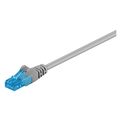 Image de goobay Cordon de raccordement RJ 45 (M) pour 20 m UTP CAT 6a sans halogène, crochet, bloqué gris