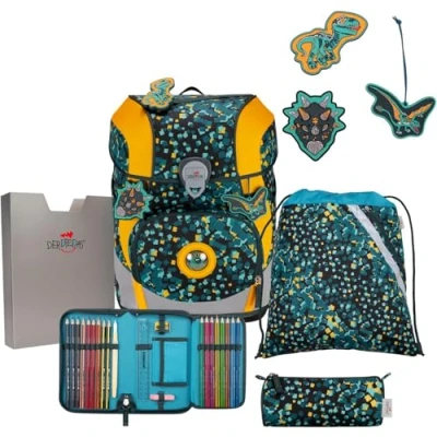 Afbeelding van DerDieDas ErgoFlex Tiny Schooltas set 6 delig