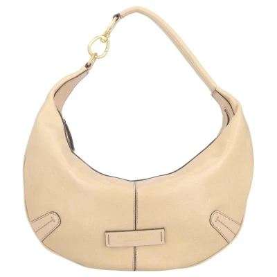 Afbeelding van THE BRIDGE Leren Schoudertas Flavia Hobo Bag Butter abb. Oro Beige