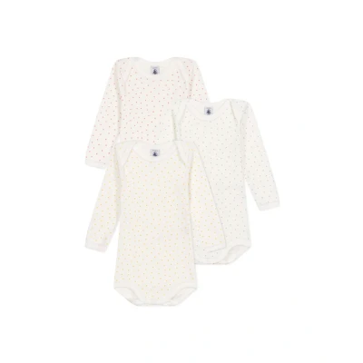 Afbeelding van Petit Bateau BABY Unisex 3 PACK Body white/multucoloured voor kinderen, Maat: 81, White/multu coloured