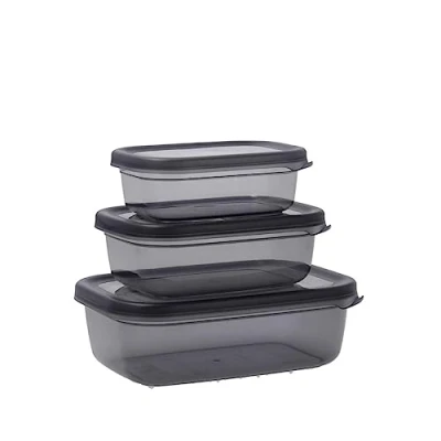 Afbeelding van Quid Set Lunchboxen City Rechthoekig 3 Onderdelen