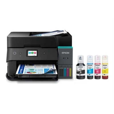 Afbeelding van Epson EcoTank ET 4950 Multifunctionele printer kleur inktjet ITS A4/Letter (doorsnede) maximaal 12 ppm LED 18 (printend) 250 vellen 33.6 Kbps Wi Fi(ac), USB, LAN zwart