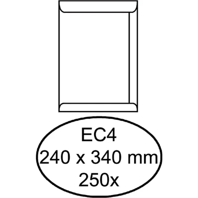 Afbeelding van Envelop Quantore akte EC4 240x340mm wit 250stuks