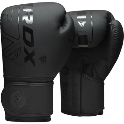Afbeelding van Muay Thai bokshandschoenen, kickbokshandschoenen, Maya Hide leren kara heren dames, bokszak, punchinghandschoenen, kickbokshandschoenen MMA vechtsport training Zwart volwassenen 8 10 12 14 16oz