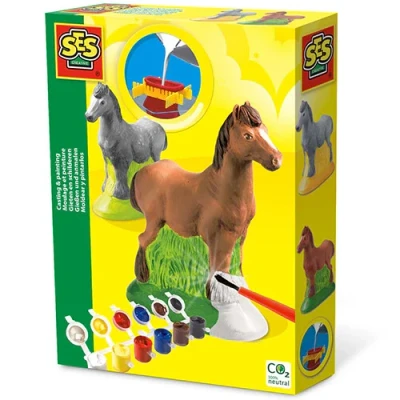 Afbeelding van Ses creative gips en verfpakket paard