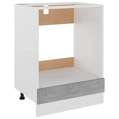 Afbeelding van Ovenkast 60x46x81,5 cm spaanplaat betongrijs