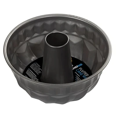 Afbeelding van Chef Aid Tulbandvorm, geribbeld, anti aanbaklaag, binnendiameter 21 cm, voor het maken van mooie taarten en brood