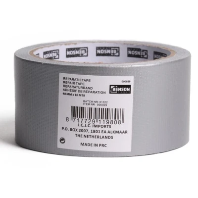 Afbeelding van Benson Reparatietape 48 mm x 10 meter Space Grijs