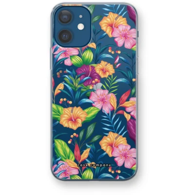 Afbeelding van Case Company® hoesje geschikt voor iPhone 12 Tropisch 2 Soft Cover Telefoonhoesje Bescherming aan alle Kanten en Schermrand