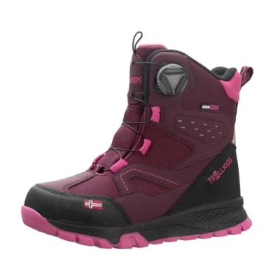 Afbeelding van Trollkids Kirkenes winterlaarzen voor kinderen, Bordeaux, Magenta