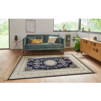 Afbeelding van Vloerkleed Antik Oriental 160x230cm Blauw 123vloerkleed.nl is de online webshop voor vloerkleden en woonaccessoires.