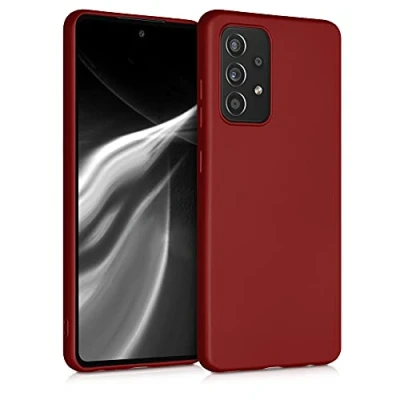 Afbeelding van kwmobile telefoonhoesje geschikt voor Samsung Galaxy A52 / 5G A52s Hoesje smartphone Back cover in metallic donkerrood