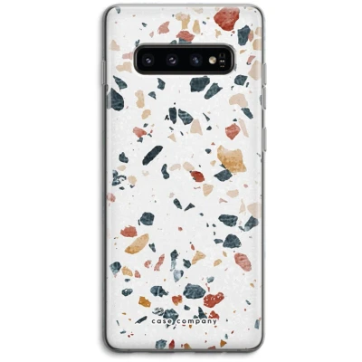 Afbeelding van Case Company® hoesje geschikt voor Samsung Galaxy S10 4G Terrazzo N4 Soft Cover Telefoonhoesje Bescherming aan alle Kanten en Schermrand