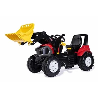 Afbeelding van Rolly Toys RollyFarmtrac Premium Lindner 730117 Pedaalvoertuig voor kinderen van ca. 3 tot 8 jaar, met voorlader, veiligheidsbeugel en stille banden