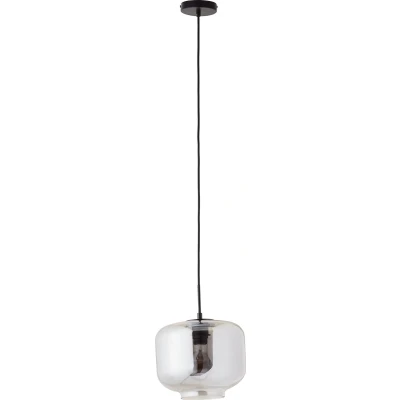 Afbeelding van Brilliant Kleon hanglamp 1 vlammig zwart/rookglas, glas/metaal, 1x A60, E27, 40 W