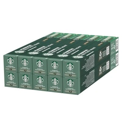Afbeelding van STARBUCKS Pike Place Roast by Nespresso, amberkleurige roostering, koffiecapsules, 10 x (100 capsules)