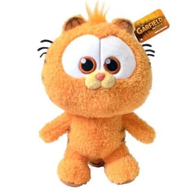 Afbeelding van ANIMAGIC Pluche Baby Garfield knuffeldier kat in babyversie oranje voor kinderfans van de beroemde slapende striphelden cadeau idee verjaardag / Kerstmis vanaf 2 jaar