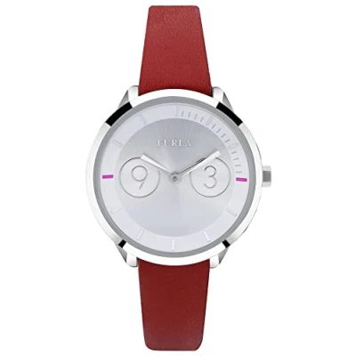 Afbeelding van Furla Dameshorloge kwarts, analoog, leren armband R4251102507, zilver., Large, strap