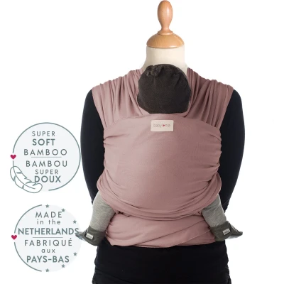 Afbeelding van Babylonia Baby Carriers Draagdoek Model TRICOT SLEN BAMBOO 500 cm Woodrose