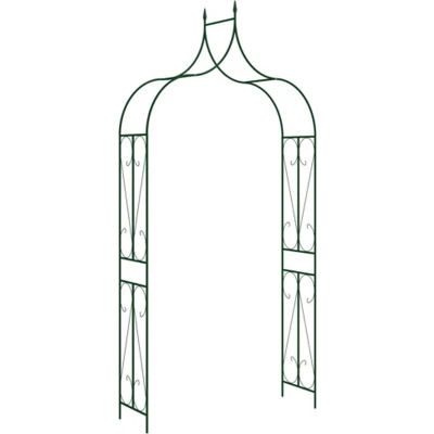 Afbeelding van Tuinboog 120x38x258 cm ijzer donkergroen