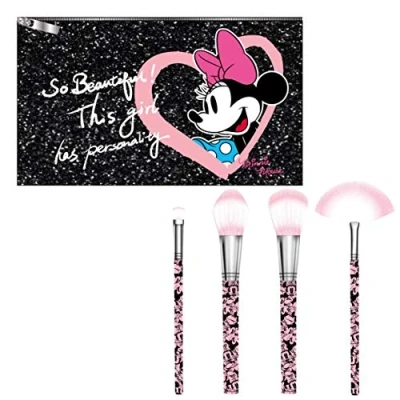 Afbeelding van Makeup Borstel Set Brush Minnie Mouse 5 Pcs Black