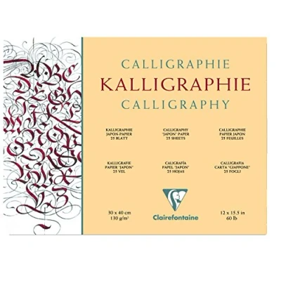 Afbeelding van Clairefontaine Kalligrafieblok Formaat 30 x 40 cm 50 vellen Gewicht 200g