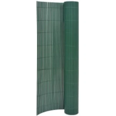 Afbeelding van Tuinafscheiding dubbelzijdig 90x400 cm groen