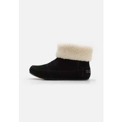 Afbeelding van Sorel GO Stumptown Bootie Korte laarzen, Dames, Maat: 38, Black/natural Leer en textiel