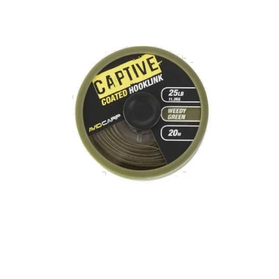 Afbeelding van Avid Carp Captive Coated Hooklink 20m Maat : Brown 15lb 6.8 kilo